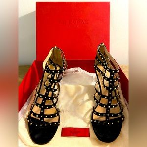 Valentino rock stud heeled shoes